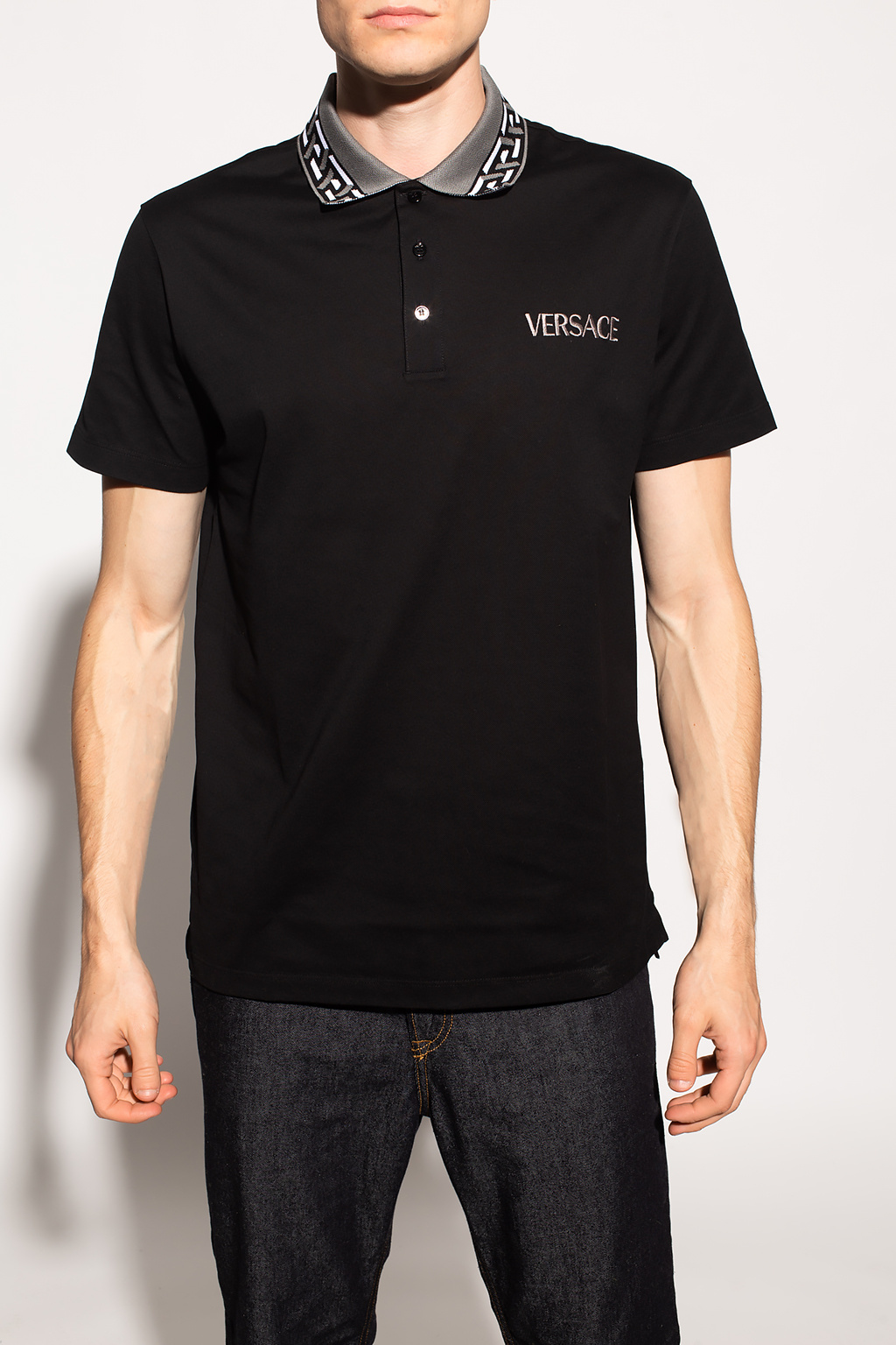 Versace Polo shirt with logo | Men's Clothing | Vitkac